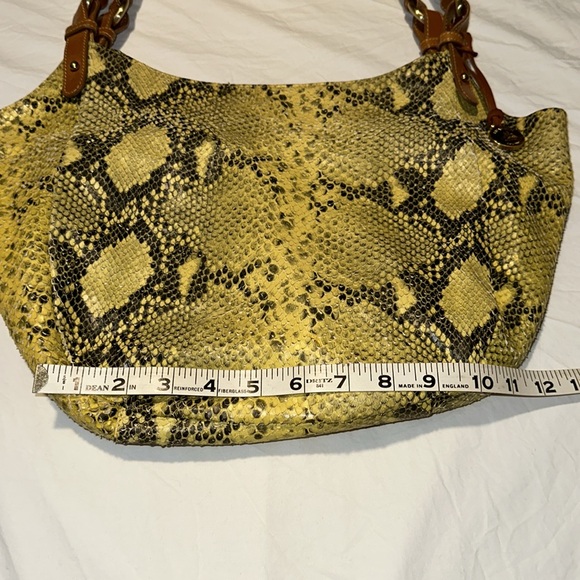Brahmin Jackie Hobo Python Embossed Shoulder Bag Pristine - Picture 4 of 16